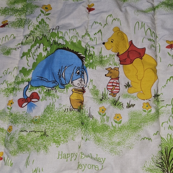 Winnie the Pooh Vintage Adult Size Sleeping Bag Blanket Quilt Retro 60s/70s? - Picture 3 of 10